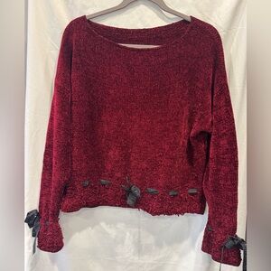 Elegant Burgundy Sweater